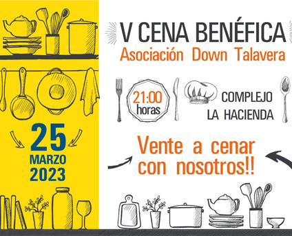 cartel cena benefica dowtalavera