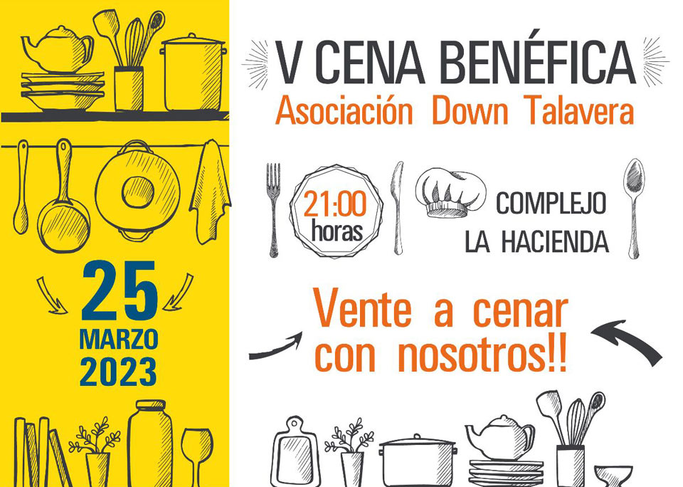 cena benefica down talavera