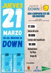 cartel dia mundial sindrome de down actividades